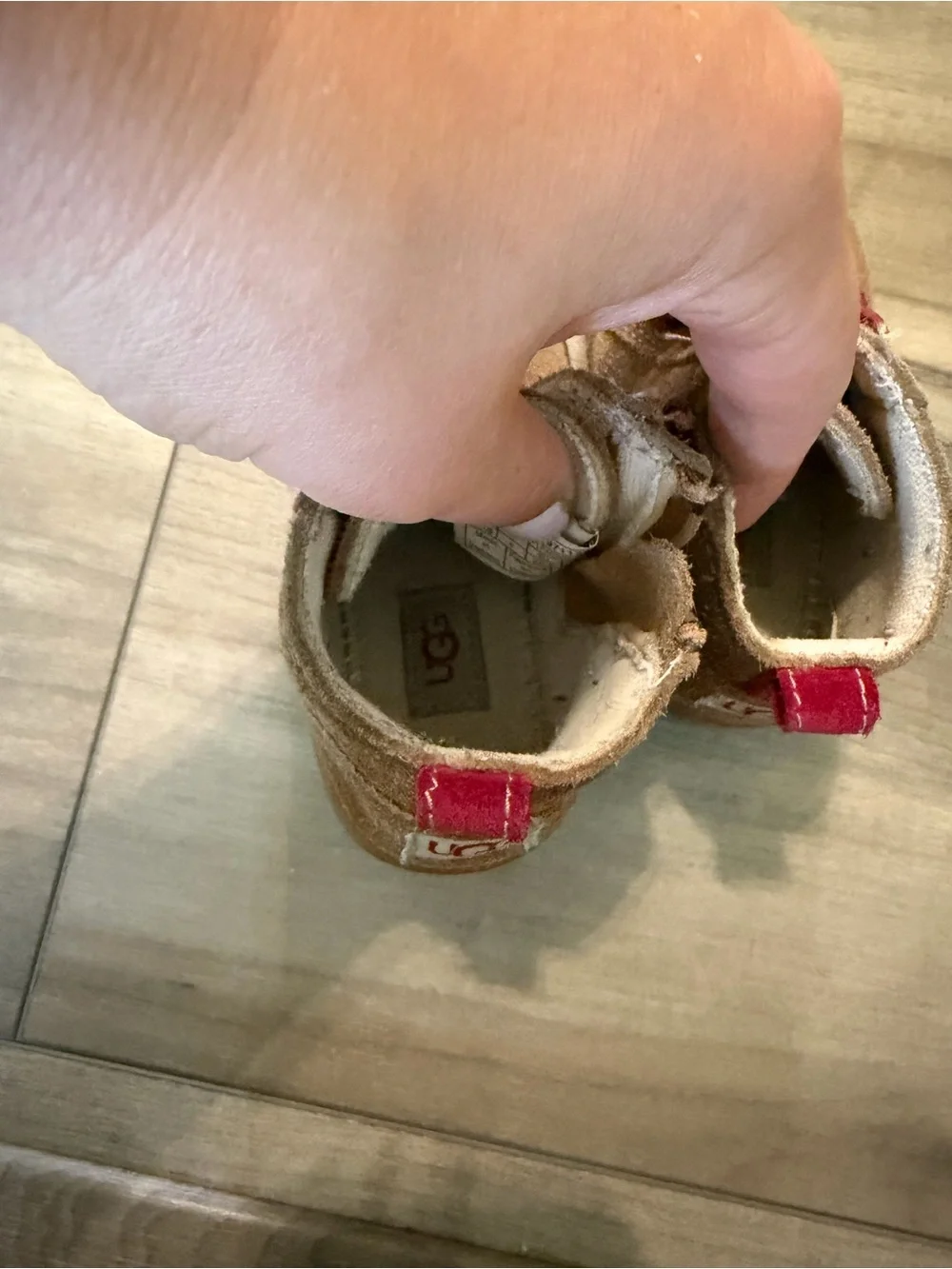 UGG Brown Suede Booties Baby size 5